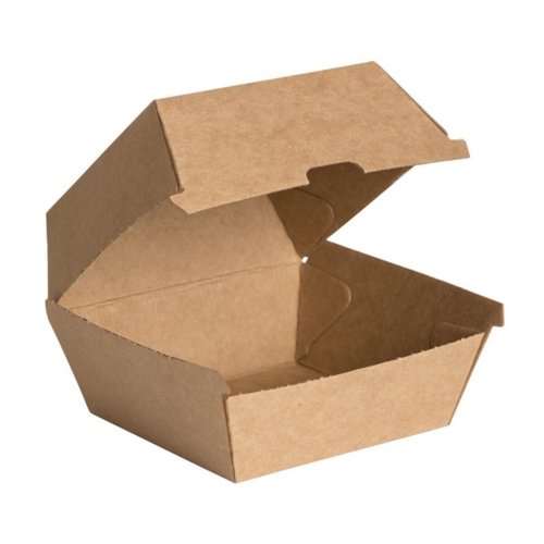 Kraft Burger Box 105x105x70mm (Pack 50)