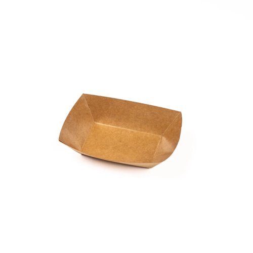 Kraft Food Tray Small 100x60x40mm (Pack 100)