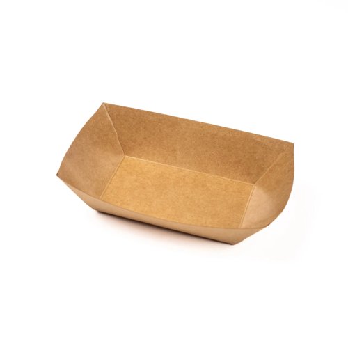 Kraft Food Tray Medium 125x70x50mm (Pack 100)