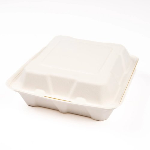 Bagasse Pulp Food Box 9x6inch (Pack 50)