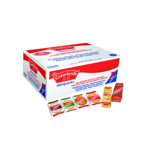 Crawfords Mini Pack Biscuits (Pack 100)