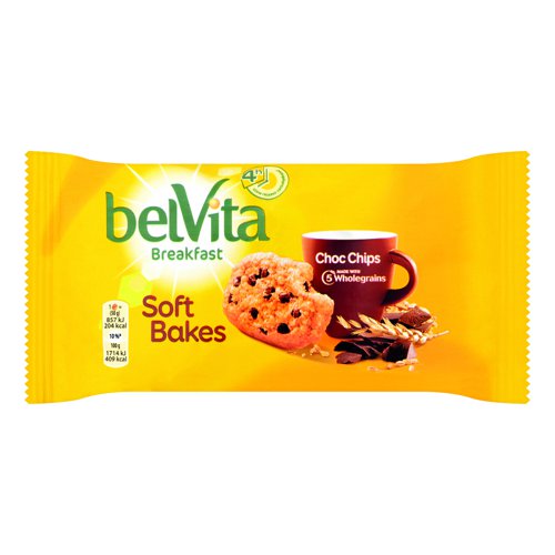 Belvita Breakfast Biscuits Soft Bakes Choc Chip 50g (Pack 20)