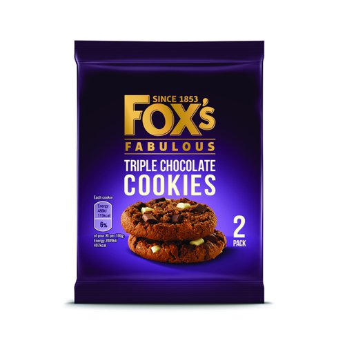 Foxs Chocolate Cookie Variety Biscuits 45g Twinpacks (Pack 48) 934600