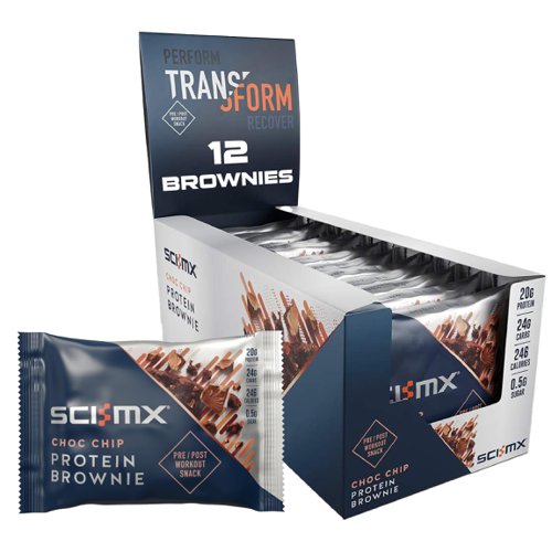 SCI-MX Protein Brownie Choc Chip 65g (Box 12)
