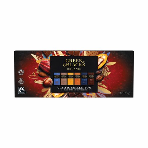Green and Black's Organic Classic Collection (12 Miniature Bars) 180g 666695