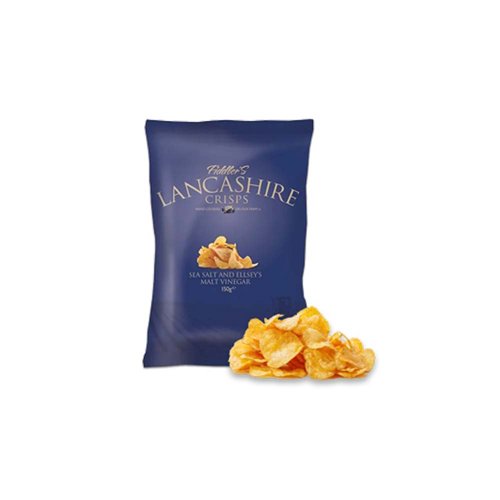 Lancashire Crisps Sea Salt & Lancashire Vinegar 40g (Box 24)