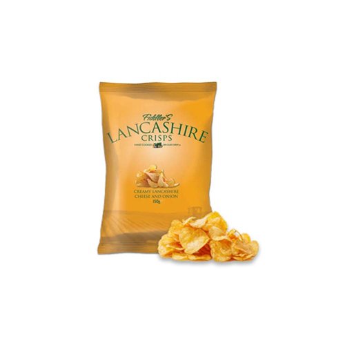 Lancashire Crisps Lancashire Cheese & Onion 40g (Box 24)