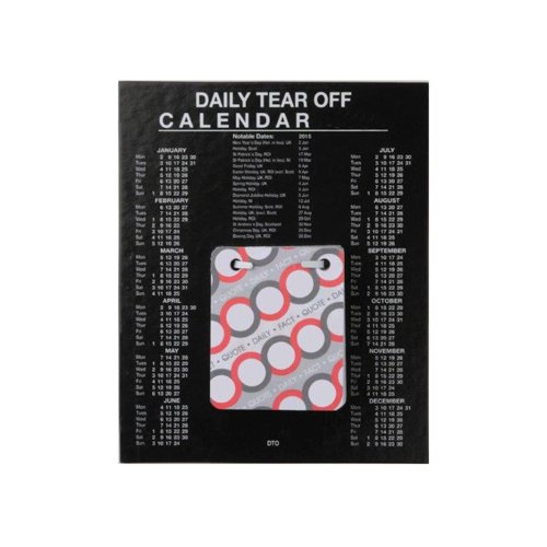 Daily Tear Off Desk Calendar 2026