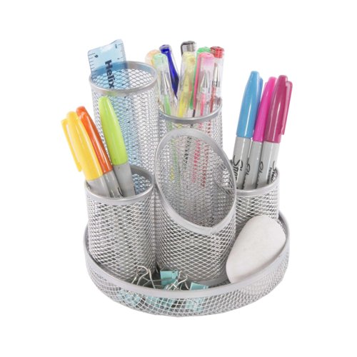 Mesh Tube Tidy Silver