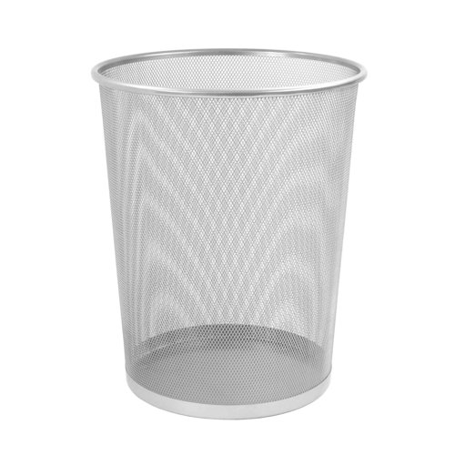 Mesh Waste Bin Silver
