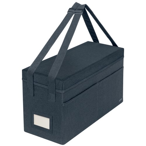 Leitz Fabric Hot Desking Work Bag With Lid Velvet Grey 67230089