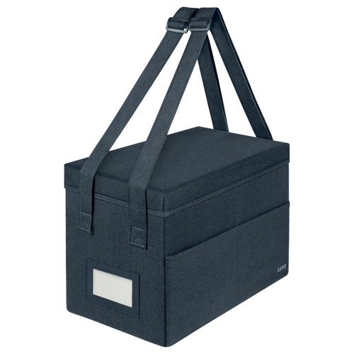 Leitz Fabric Compact Hot Desking Work Bag With Lid Velvet Grey 67240089