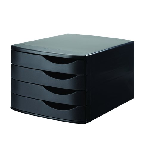 Djois Desktop Set 4 Closed Drawers Black 2686374299