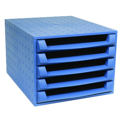 Exacompta Forever 5 Drawer Set Blue 221101D