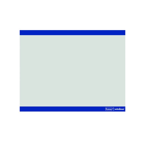 Frames4Windows Self-Adhesive Display Frame A4 Landscape Blue (Pack 50) FW4HB/50