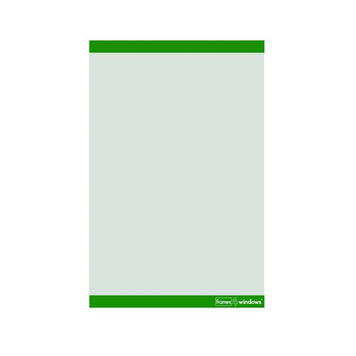 Frames4Windows Self-Adhesive Display Frame A4 Portrait Green (Pack 50) FW4VG/50