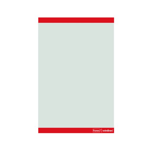 Frames4Windows Self-Adhesive Display Frame A4 Portrait Red (Pack 50) FW4VR/50