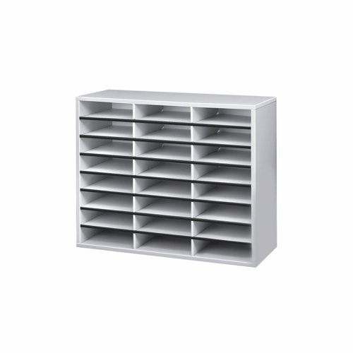 Fellowes Literature Sorter 24 Compartment Grey 25041