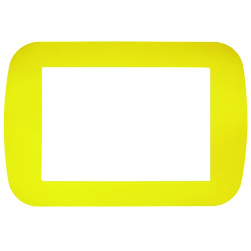 Frames4Floors Self-Adhesive Display Frame A4 200x290mm Yellow (Pack 10) FF4Y/10