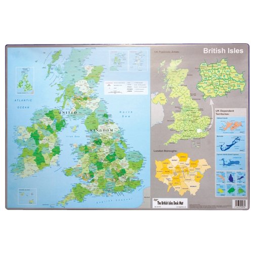 British Isles Map Desk Mat 590x400mm