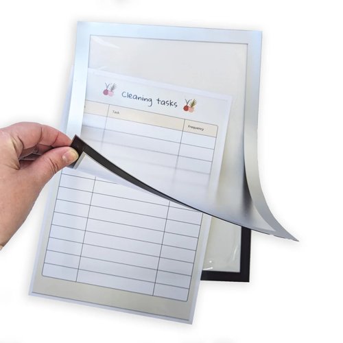 Self Adhesive Display Frame A4 Silver