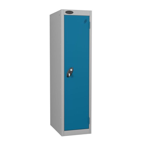 Probe Full Height Standard Metal Locker 1 Door Blue 701218-HS-BLUE