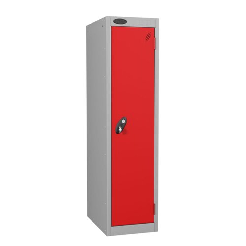 Probe Full Height Standard Metal Locker 1 Door Red 701218-HS-RED