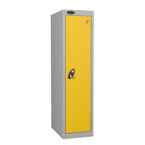Probe Full Height Standard Metal Locker 1 Door Yellow 701218-HS-YELLOW