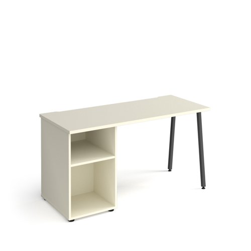 Sparta A-Frame Desk & Support Pedestal 1400x600x730mm White SP614P-WH