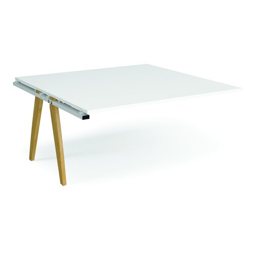 Fuze Boardroom Table Add-On Unit 1600x1600mm White Top FZBT1616-AB-WH-WH