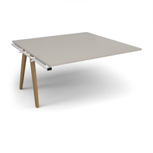 Fuze Boardroom Table Add-On Unit 1600x1600mm Light Grey Top FZBT1616-AB-WH-LG