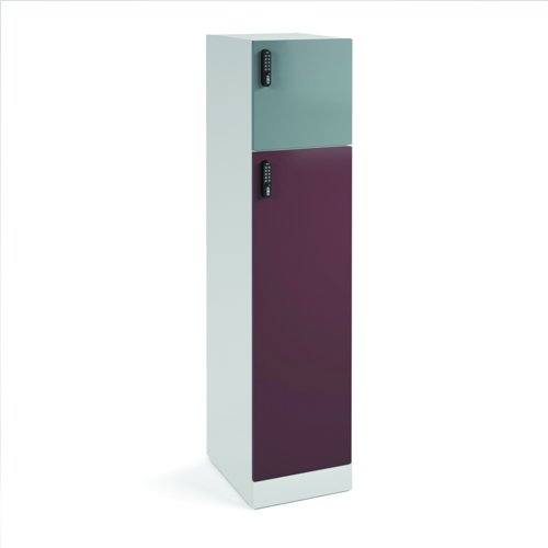 Flux Locker Unit 1700mm 2 Door Larger Lower Door Digital Lock FLS17-2L-DL