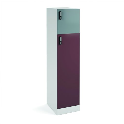 Flux Locker Unit 1700mm 2 Door Larger Lower Door RFID Lock FLS17-2L-RL