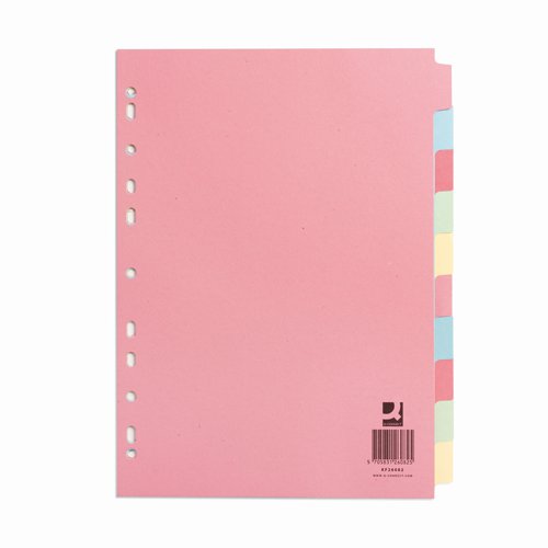 Subject Dividers 10 Part A4 Multicolour