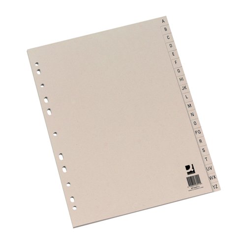 Card Index 20 Part A-Z A4 Buff
