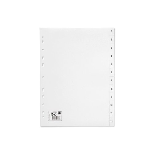 Polypropylene Index A4 1-12 White