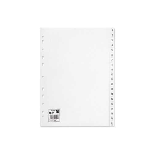 Polypropylene Index A4 1-20 White