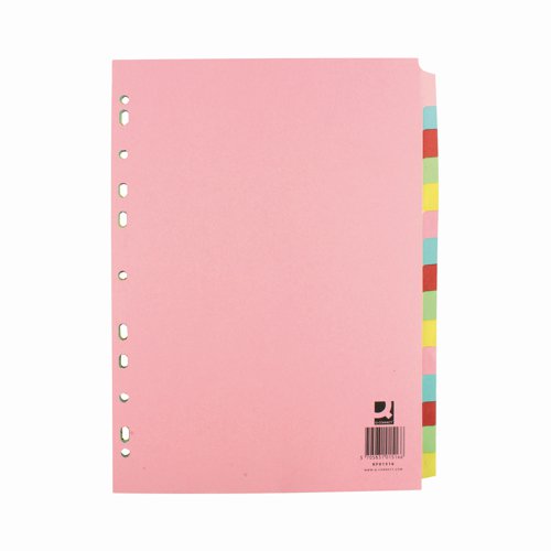 Subject Dividers 15 Part A4 Multicolour (Pack 10)