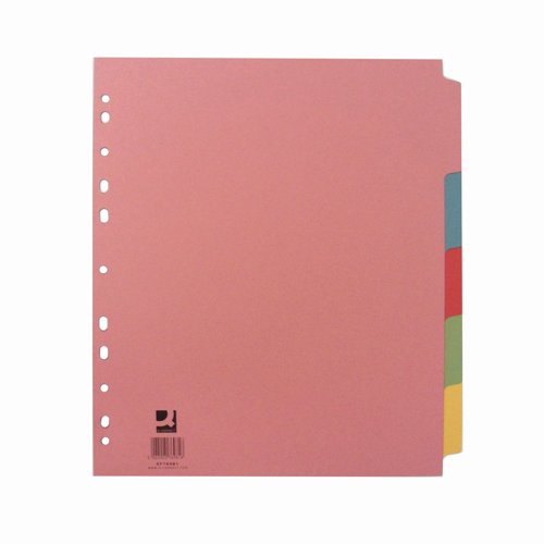Subject Dividers 5 Part A4+ Multicolour