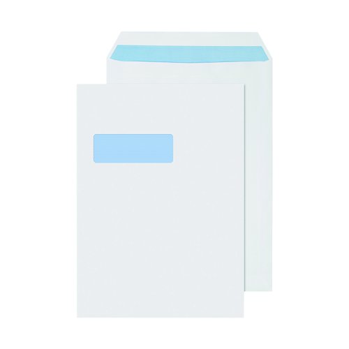 Value Pocket Envelope Self-Seal Window C4 White 90gsm (250)
