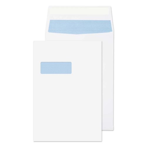 Pocket Envelopes Peel & Seal Window C4 White 100gsm (Pack 250)
