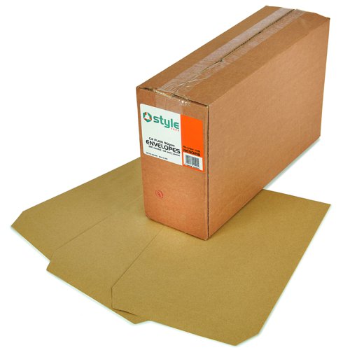 Style CORE Pocket Envelopes Self-Seal C4 Manilla 90gsm (250)