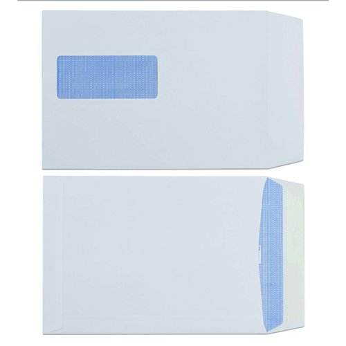 River Series Pocket Envelopes Self-Seal Window C5 White 100gsm (Pack 500) 669098
