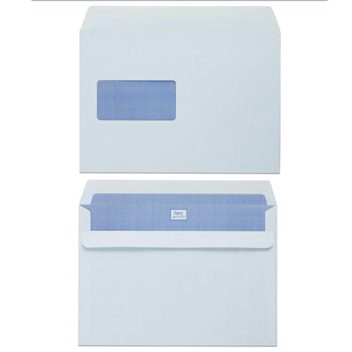 River Series Wallet Envelopes Self-Seal Window C5 White 90gsm (Pack 500) 669089
