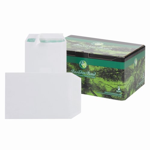 Basildon Bond Pocket Envelopes Peel & Seal C5 White 100gsm (Pack 500) L80118
