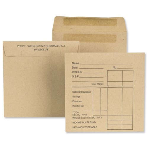 New Guardian Wage Envelopes Printed 108x102mm Manilla 80gsm (1000) E20291