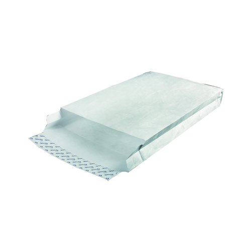 Tyvek Gusset Envelopes Peel & Seal 381x254x51mm White (Pack 100) 4240