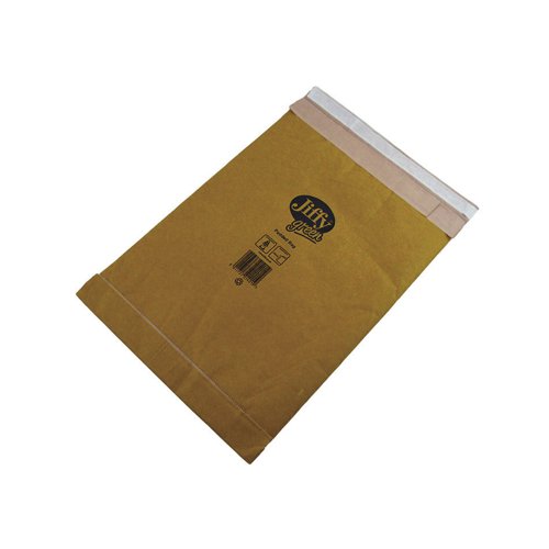 Jiffy Green Mailing Bag Size 4 225x343mm Gold (Pack 100) JPB-4 611495