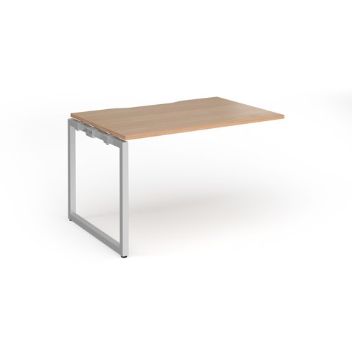 Connex+ Single Add-On Desk 1200x800x725mm Silver O-Frame/Beech Top HCO128-AB-S-B
