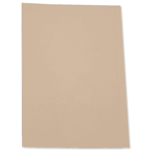 Square Cut Folder Foolscap Buff 180gsm (Pack 100)